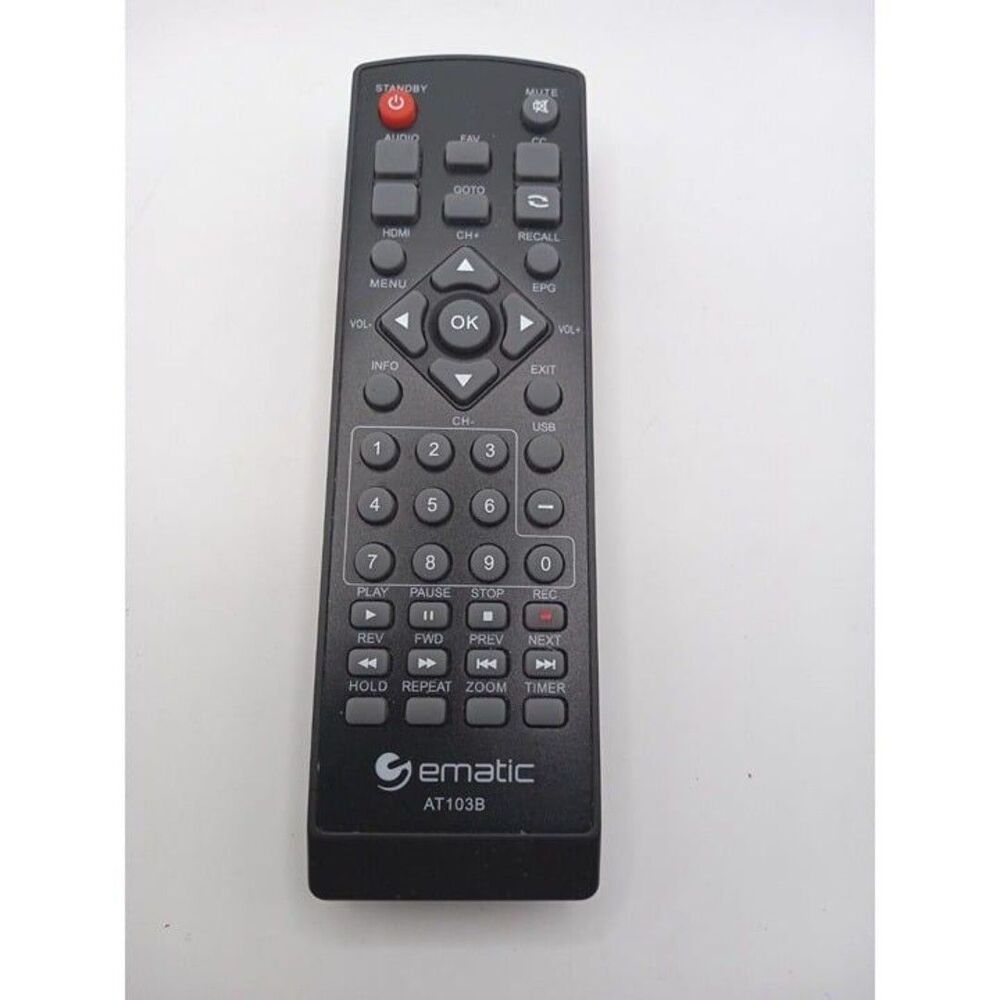 AT103B Replaced Remote Control for Ematic Digital Converter Box AT103B